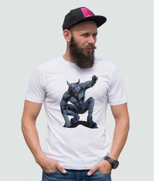 Мъжка тениска с щампа Готика Werewolf